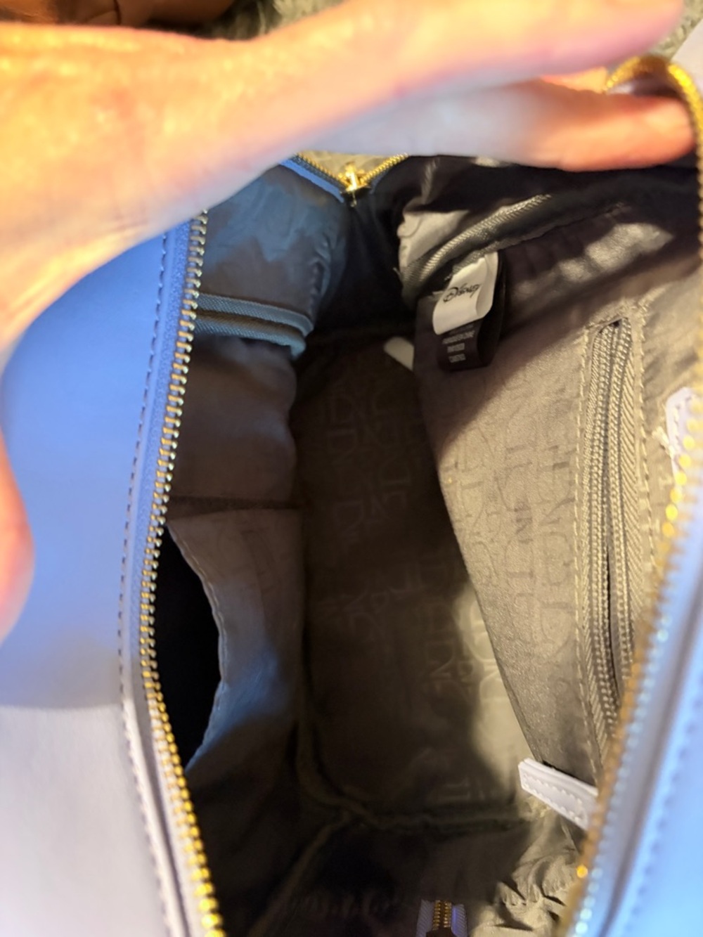 Danielle Nicole Lavender Rapunzel Fairy Tale Mini Backpack with Floral Appliqués - Picture 4 of 10